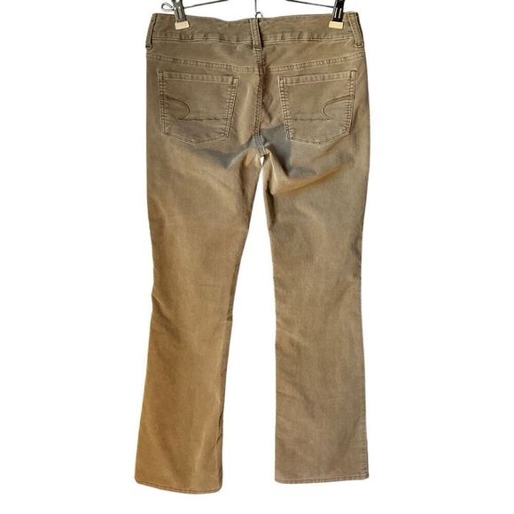 American Eagle Kick Boot Stretch Boot Leg Corduroys! Low Waist Tan Size 0 - Picture 8 of 9